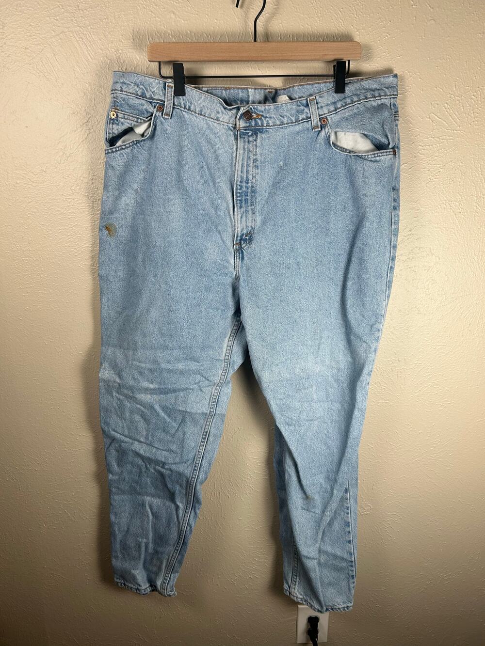 Vintage Levi's Orange Tab Jeans Women's Size 22 950 Tapered Leg Pants TINY FLAW